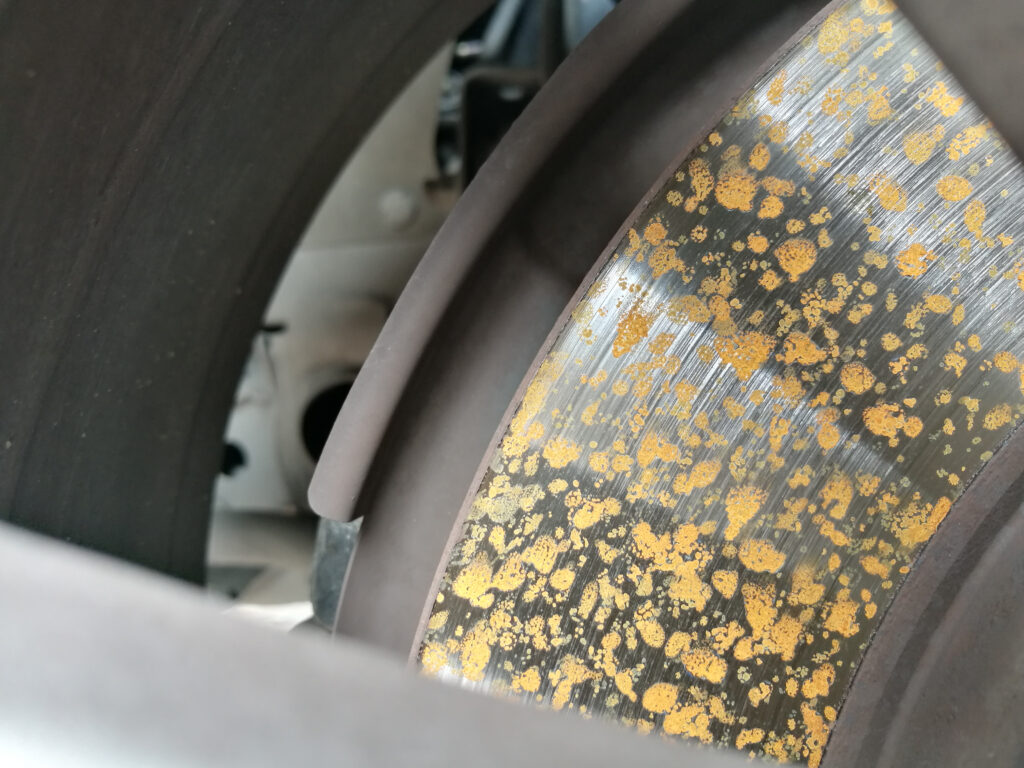Corrosion on brake discs
